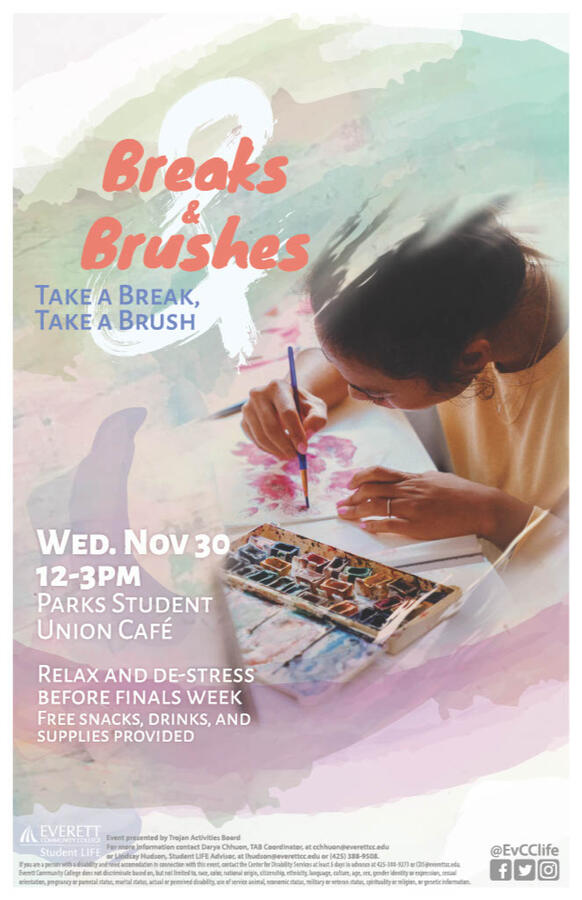 Breaks & Brushes Poster