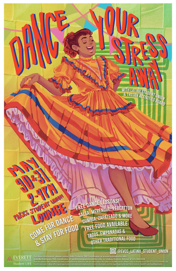 Dance Your Stress Away with LSU Poster