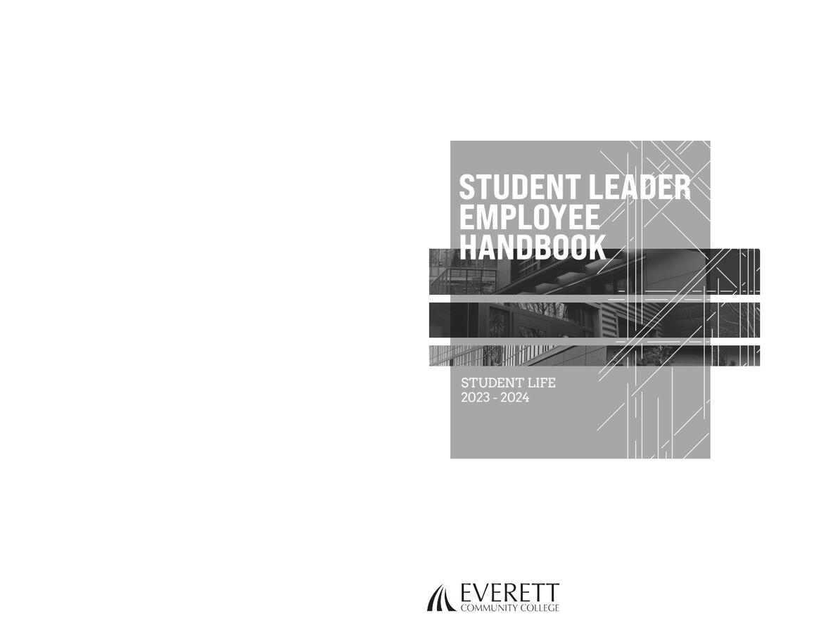 Student Employee Handbook Cover