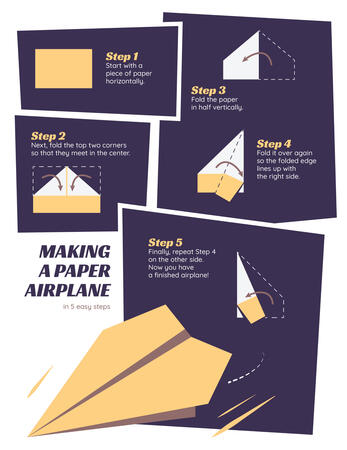 Making a Paper Airplane Infographic