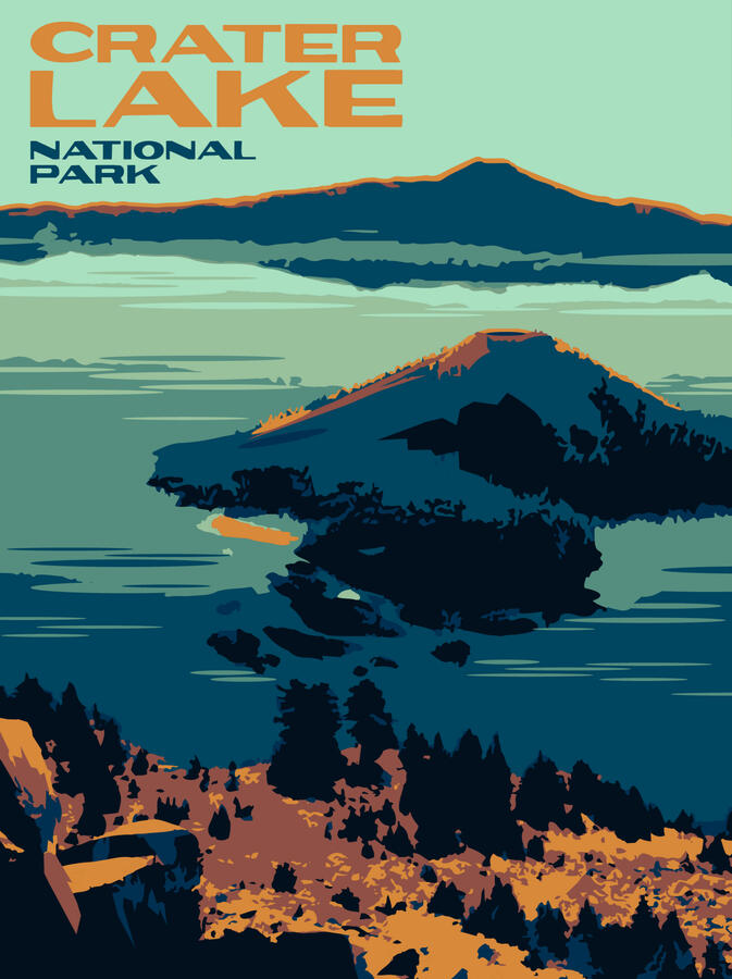 See America Crater Lake Poster